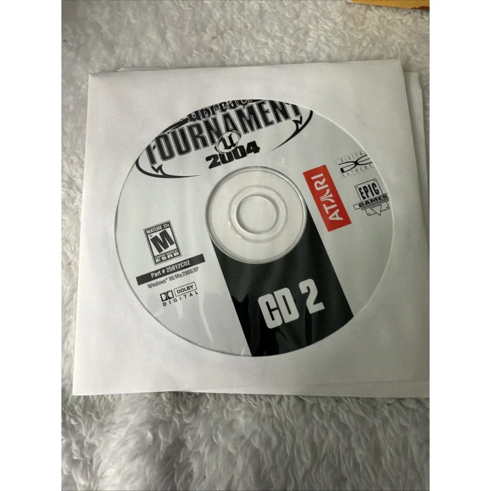 Unreal Tournament 2004 Box PC CD ROM Game Missing Play Disc Has CD's 1-5 Atari